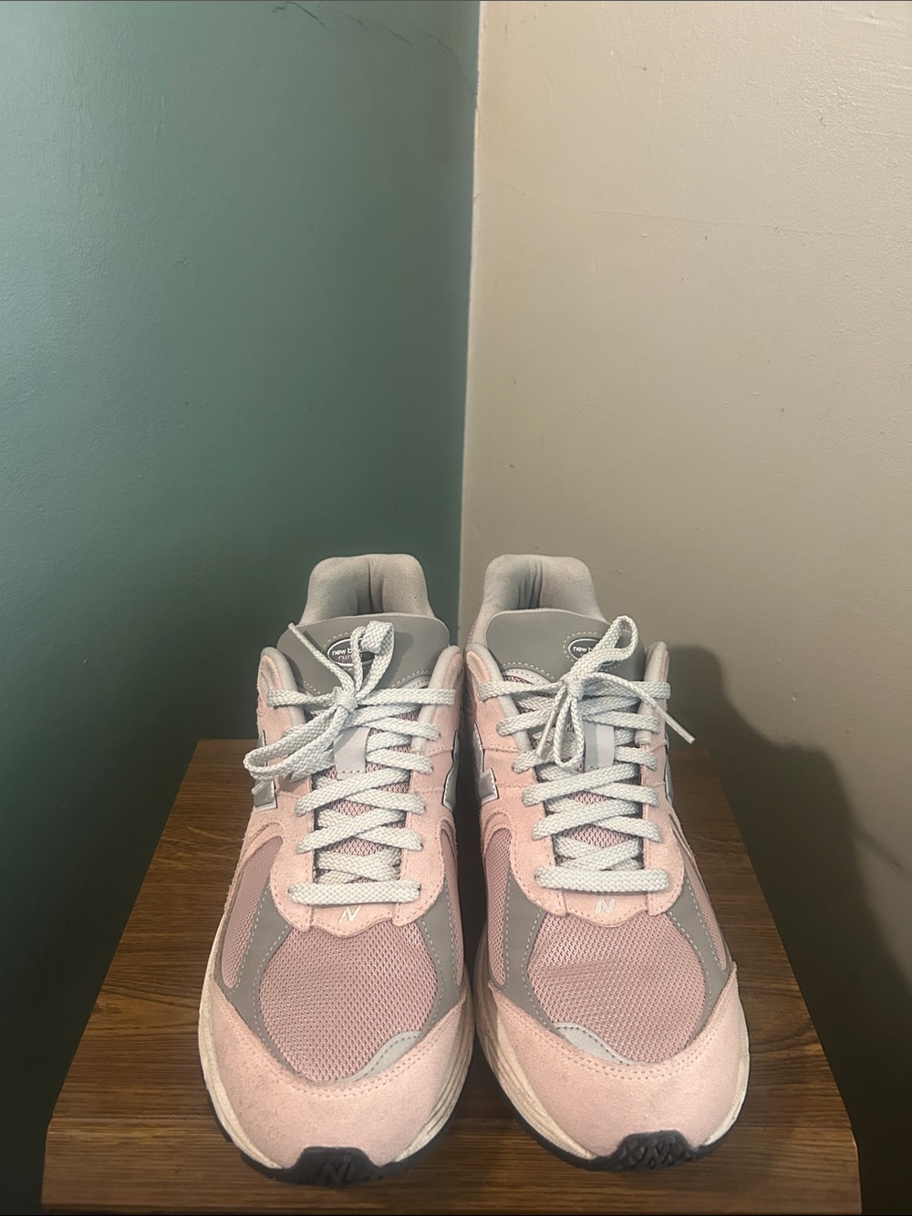 Men’s New Balance, Pink and Gray Running Sneakers